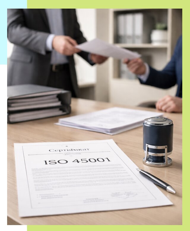 Сертификат ISO 45001 в Губахе под ключ от 46647 р. | Сертэкс